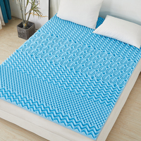 Matelas surmatelas en mousse à mémoire de forme SUPER Factory, sur mesure, respirant, semi-souple, taille King, 5 cm d'épaisseur, pour soulager les douleurs corporelles, emballé en sacs non tissés.