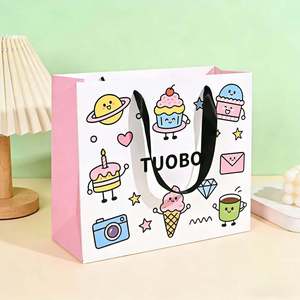 Bolsas de Papel para Semillas Reciclables al por Mayor con Asas, Bolsas de Embalaje para Bebidas Personalizadas para Restaurantes y Comercios Minoristas - Product Image 4