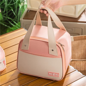 Mode Custom Logo Kleine Thermisch Geïsoleerde <span class=keywords><strong>Lunch</strong></span> Koeltas Oxford Waterdichte Herbruikbare Aluminiumfolie Lunchtas Met Rits - Product Image 6