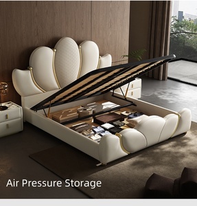 Lits modernes rembourrés <span class=keywords><strong>à</strong></span> la vente chaude, lits <span class=keywords><strong>de</strong></span> luxe en acier inoxydable doux, cadre <span class=keywords><strong>de</strong></span> lit Queen King avec rangement, meubles <span class=keywords><strong>de</strong></span> <span class=keywords><strong>chambre</strong></span> <span class=keywords><strong>à</strong></span> <span class=keywords><strong>coucher</strong></span> pour la maison, vente en gros - Product Image 4