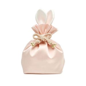 Bolsas de satén de seda suave al por mayor para regalo, embalaje de prendas, bolsas con cordón, personalizadas, negras, pequeñas, para pelucas de cabello. - Product Image 6