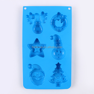 Albero di natale pan di zenzero uomo fiocchi di neve stampo in Silicone per la decorazione di torta Cross-Border frutta biscotto di zucchero stampo per natale - Product Image 6