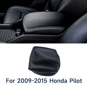 Funda para el Reposabrazos de la Consola Central del Honda Pilot 2009-2015, en Cuero Microfibra Negro, con Caja de Almacenamiento - Product Image 5