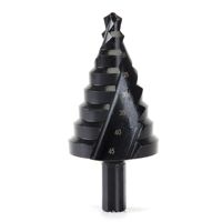 Foret étagé HSS 4241 de 0 mm à 45 mm en acier rapide, foret pagode pour le travail du bois, du métal et du plastique