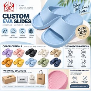 Sandalias de plataforma EVA directas de fábrica con suela acolchada ligera y gruesa, colores personalizados, antideslizantes para interiores y exteriores. - Product Image 4