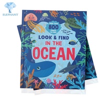 Libro Infantil Personalizado en China con Impresión de Tinta Ecológica a Color, Dibujos Animados en Inglés, Adhesivos Mágicos para Niños y Bebés