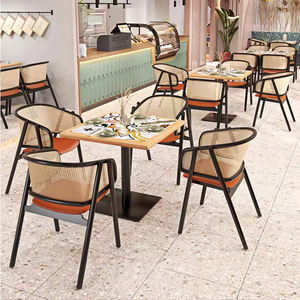 Asientos de Alta Calidad para Restaurantes Occidentales, Muebles Comerciales para Restaurantes, Cafeterías, Comedores, Conjuntos de Mesas y Sillas - Product Image 5