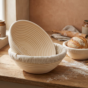 Bread Proofing <b>Basket</b> Set Cotton Liner Reusable for Sourdough Artisan Bread Making 8 Inch - Product Image 3