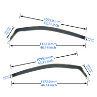 Deflectores de Ventana Laterales Ahumados para SEAT Ibiza MK4 6J 3 Puertas Hatchback 2008-2017, 2 Piezas, Visores Delanteros