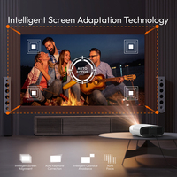 BYINTEK Nouveauté, mini projecteur portable 1000 ANSI, A22, optique scellée, sans fil, Android, 1080P, projecteur de cinéma maison