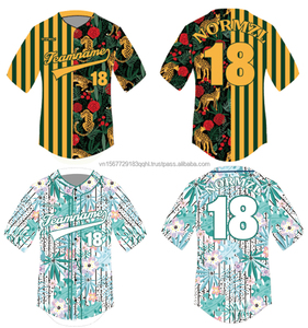 เสื้อเบสบอลคุณภาพสีทึบเสื้อเจอร์ซีย์เบสบอลเสื้อกีฬาเบสบอลพิมพ์ลายแบบกำหนดเอง - Product Image 4