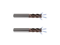 Fraise à queue en carbure monobloc CNC OEM 6.35-19.05mm 4F Coolant Thru Var Hx Guhring RF 100 Diver 6875 Signum Coated HRC 65HRC