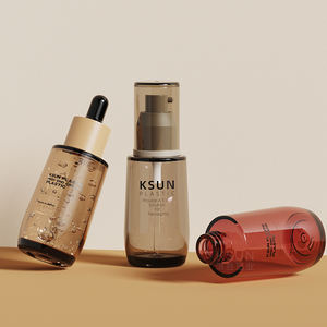 Embalaje DE CUIDADO DE LA PIEL PCR reciclado personalizado 50ml vitamina C plástico PETG serigrafía botella cuentagotas de suero - Product Image 5