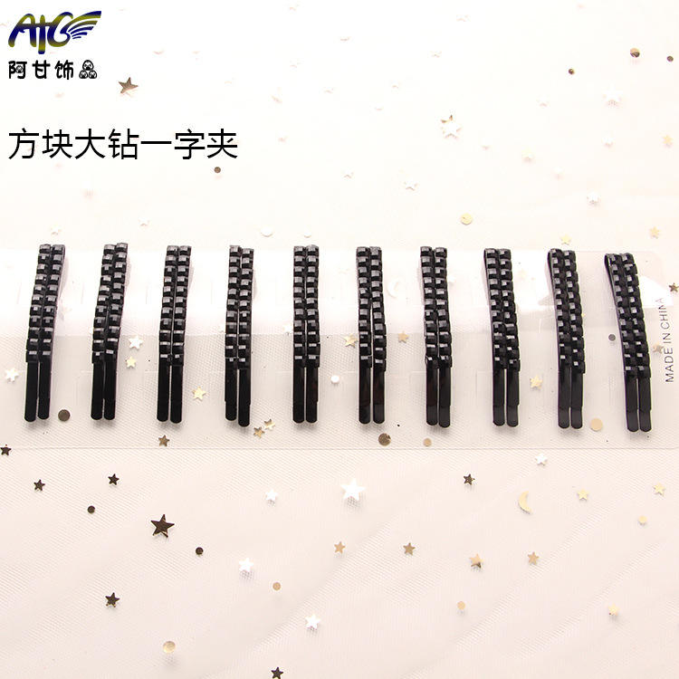 Square Large Diamond Hair Clip