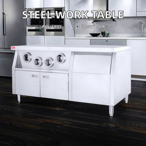 <span class=keywords><strong>Cucina</strong></span> commerciale acciaio acciaio fabbricazione tavolo operatorio in acciaio inox per il negozio di tè e centro <span class=keywords><strong>isola</strong></span> di <span class=keywords><strong>lavoro</strong></span> per il latte <span class=keywords><strong>cucina</strong></span> - Product Image 3