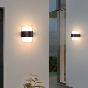 Lámpara de Pared LED de Doble Cabezal, Acrílica, Decorativa para Patio, Ideal para Iluminación Moderna en Jardines y Villas - Product Image 4