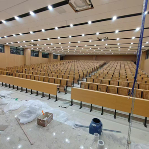 Respaldo de Hierro con Base de Madera, Adecuado para Escaleras Universitarias, Aulas, Auditorios y Asientos de Iglesia - Product Image 3