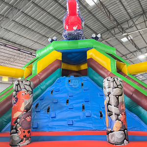 Parco Giochi Gonfiabile Dino Park con Scivolo, Percorso a Ostacoli, Castello Gonfiabile <span class=keywords><strong>Jurassic</strong></span>, Area Giochi per Bambini, Parco Divertimenti Gonfiabile - Product Image 4
