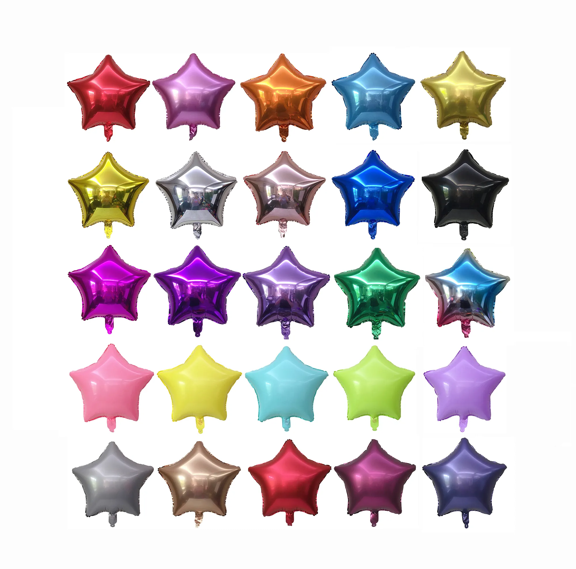 Hot sale inflatable party decoration 18 inch star 26 color choice foil balloon