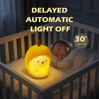 Lampe de chevet LED tactile en silicone personnalisable, petite et mignonne, pour chambre, avec port USB, vente en gros