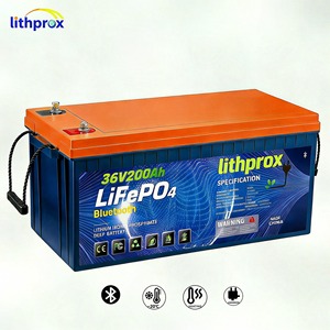 แบตเตอรี่ลิเธียมไอรอนฟอสเฟต เกรด A 36V 200AH 6K สำหรับรถกอล์ฟ ระบบจัดการแบตเตอรี่อัจฉริยะ (BMS) ปลั๊ก CE RoHS IP67 รองรับ OEM ODM รุ่น LAF36100 ชาร์จได้ - Product Image 1