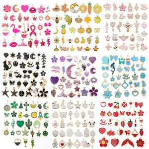 Colgante de Margarita de Metal chapado en oro DZ012, esmalte suave duro para hacer joyería DIY, pulseras, pendientes, collares, gran regalo - Product Image 6