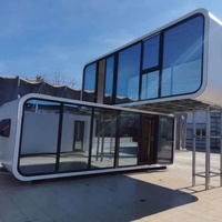 Mini maisons modulaires de luxe en conteneur petites villas préfabriquées bon marché à vendre en acier et panneau sandwich