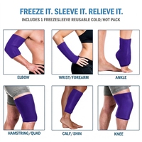 Compresses de gel réutilisables thérapeutiques chaudes/froides en tissu nylon, enveloppement multifonctionnel chaud/froid pour le genou