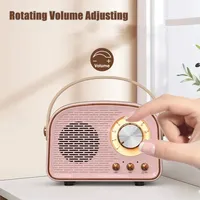 Mini haut-parleur Bluetooth rétro classique, caisson de basses portable sans fil, barre de son, colonne stéréo surround, lecteur de musique AUX TF