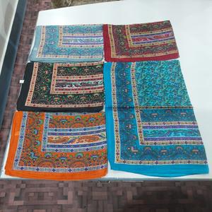 Summer Women's <b>Silk</b> Twill <b>Scarves</b> <b>Silk</b> Screen Printed Animal & Geometric Designs - Product Image 2