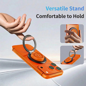 2 in 1 Magnetic <b>Phone</b> <b>Ring</b> <b>Holder</b> With Bluetooth Remote Shutter Foldable <b>Phone</b> Stand For Selfie Video Watching Reading - Product Image 4