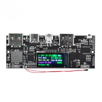 Module d'alimentation mobile à charge ultra-rapide bidirectionnelle avec écran couleur PD 22,5W, carte mère DIY pour température/circuit 5V 4,5A