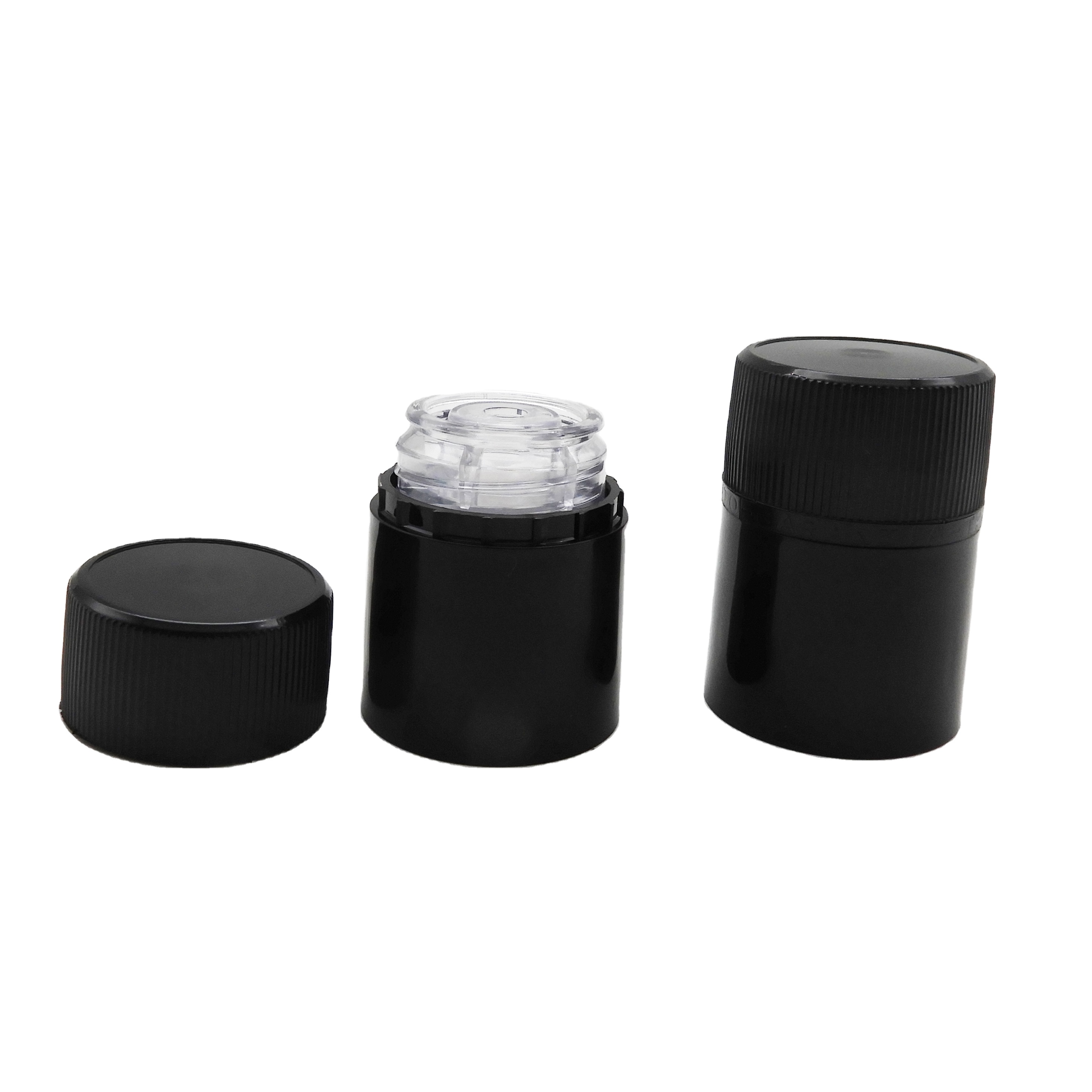 33*47mm Tamper Proof Whisky Plastic Cap Hot Stamping Plastic Lids Bottle Caps Closures