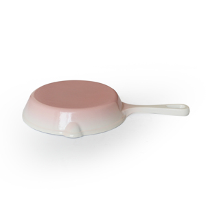 Poêle à griller ronde <span class=keywords><strong>en</strong></span> <span class=keywords><strong>fonte</strong></span> émaillée pour steak Poêle à frire antiadhésive pour œufs Four à <span class=keywords><strong>induction</strong></span> - Product Image 6