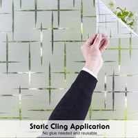 Hochwertige 3D statische Frisch halte glas Kreuz PVC gefrostet Sichtschutz folie Modernes Design für Home Office dekorative Fenster