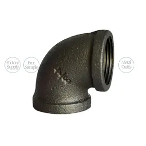 Vintage industrial material malleable steel pipe fittings racks metal handicraft accessories 90 degree elbow