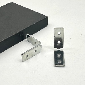 Supports d'angle en aluminium 12x47mm, support d'angle droit en acier galvanisé pour portes, fenêtres, armoires, accessoires de quincaillerie - Product Image 2