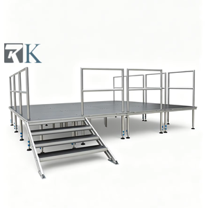 Outdoor Aluminum Portable Truss Display Platform Folding Stage for Mobile <b>Shows</b> Showroom Stage Support - Product Image 1
