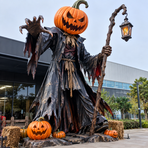 Statua Gigante in Fibra di Vetro, Scheletro Gigante in Fibra di Vetro per Halloween, Scultura di Ossa Umane a Grandezza Naturale - Product Image 1