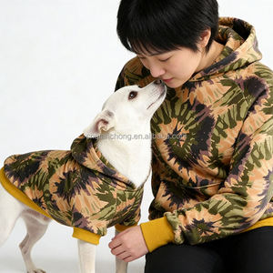 Ropa Personalizada para Mascotas, Cómoda y Transpirable, Conjunto a Juego para Mascotas y Dueños, Sudadera con Capucha para <span class=keywords><strong>Perro</strong></span> y Niño, Conjunto para Mascotas Adultas - Product Image 1