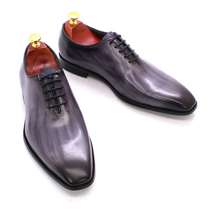 Chaussures Oxford en cuir pour homme, classiques, formelles, à lacets, résistantes à l'usure, chaussures habillées - Product Image 5
