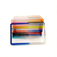 Étui transparent en TPU minimaliste effet arc-en-ciel pour cartes de collection graduées P/S/A/BGS/SGC – Protection universelle tendance