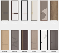 Portes intérieures en bois Yonking pour hôtels et maisons, design moderne et épuré, laquées, pour chambre à coucher