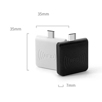 Lector de Tarjetas LF de 134.2kHz/125kHz ISO 11784/5 FDX-B EMID, Plug&Play para Teléfonos Android, Puerto Tipo-C, Material ABS, Lector de Bolsillo Pequeño
