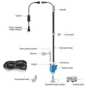 Sifón de vacío para acuario de EB-026, limpiador de grava, accesorio de herramienta para tanque de peces, cambiador de <span class=keywords><strong>agua</strong></span> rápido 3 en 1 - Product Image 3