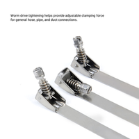 Collier de serrage rapide réglable perforé pour conduit de ventilation