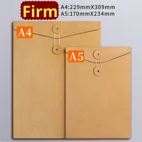 Enveloppe en papier kraft épaissi, format A4, pochette pour documents, sac d'archives, pochette horizontale pour données, format A5, grande capacité, données d'appel d'offres, Chine