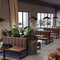 Juego de Muebles Modernos para Restaurante, Mesas y Sillas para Restaurante, Juego de Mesa de Comedor, Juego de Mesa para Restaurante, Sofá