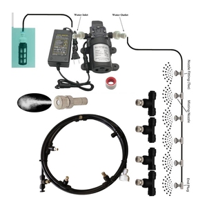 Système de refroidissement par brumisation Green Sen Restaurant <span class=keywords><strong>Café</strong></span> 18M Modèle 110-220V Électrique Installation facile Taille personnalisée Faible consommation Extérieur - Product Image 1