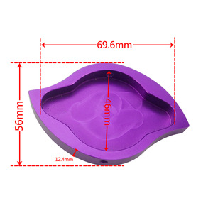 Tapa de radiador de aluminio PQYRACING para Honda Accord Civic, cubierta de rendimiento en rojo, azul, negro y morado - Product Image 2